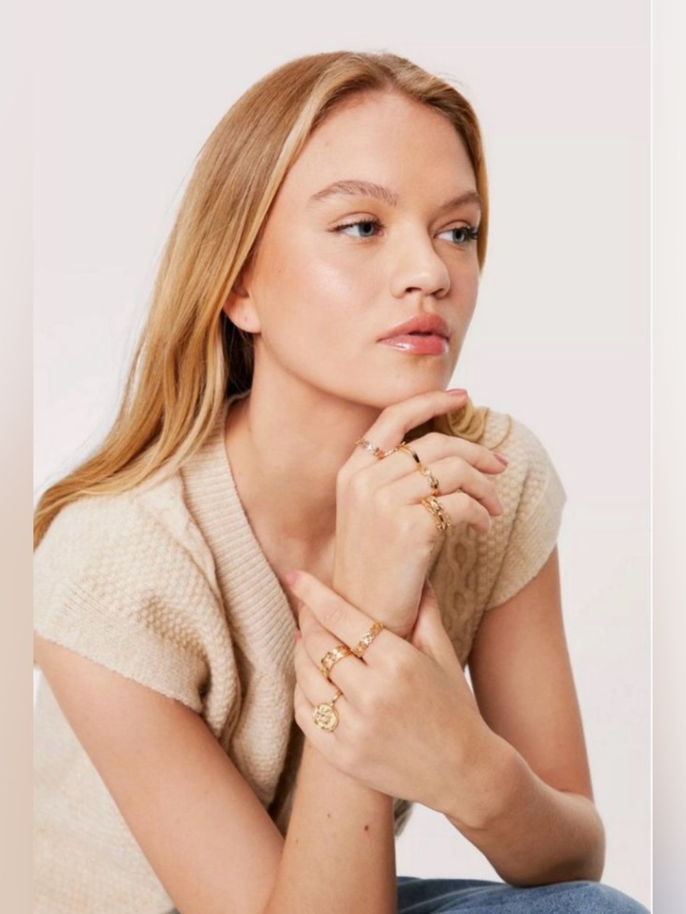 NWT Nasty Gal 9 Piece Multi Design Ring Set